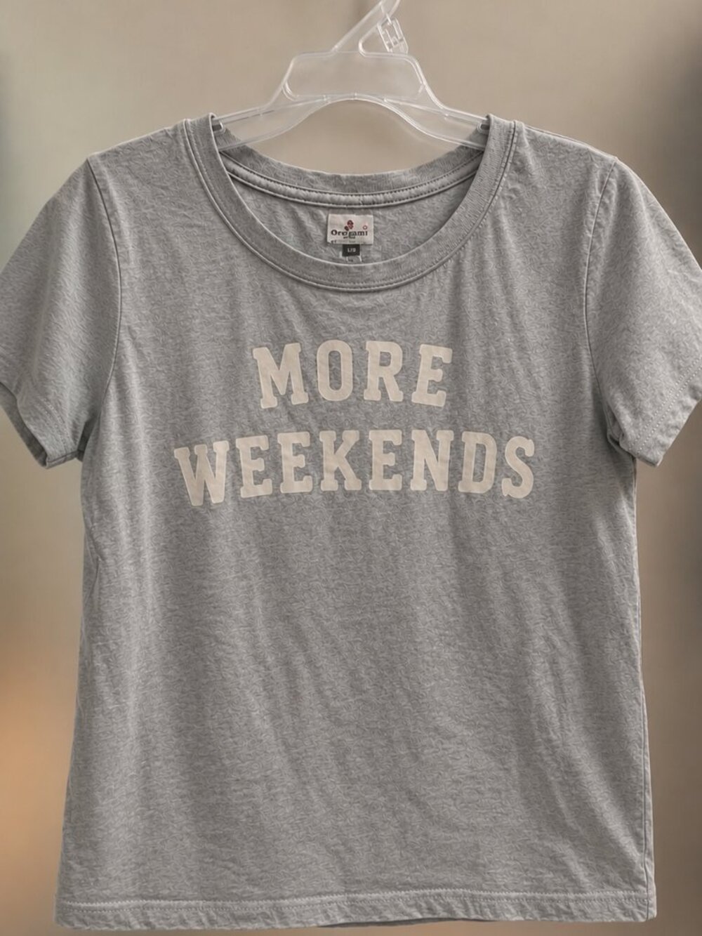 Girls “More Weekends” Graphic T-Shirt Size Medium